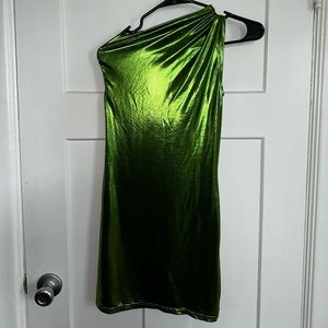 Metallic Green Dress 💚